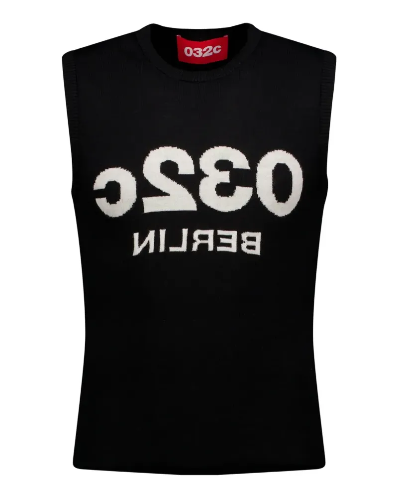 032c Hollywood to Berlin Selfie Tanktop - Schwarz Schwarz