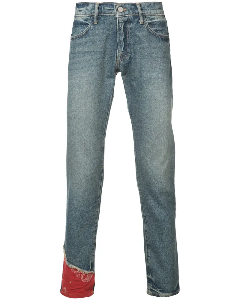 FourTwoFour on Fairfax Jeans mit schmalem Bein - Blau Blau