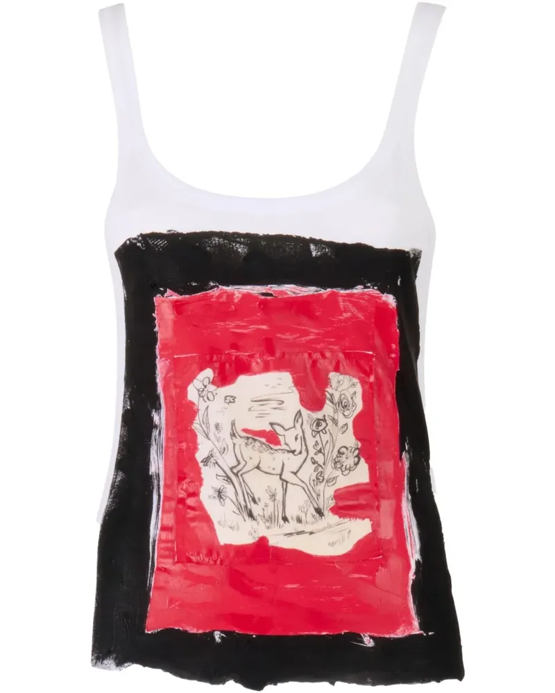 Marni Klassisches Tanktop - Weiß Weiß