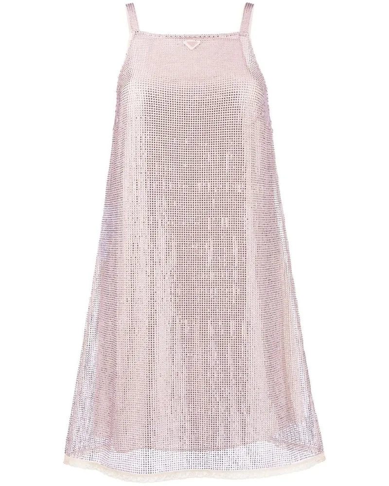 Prada Kleid mit Strass - Rosa Rosa