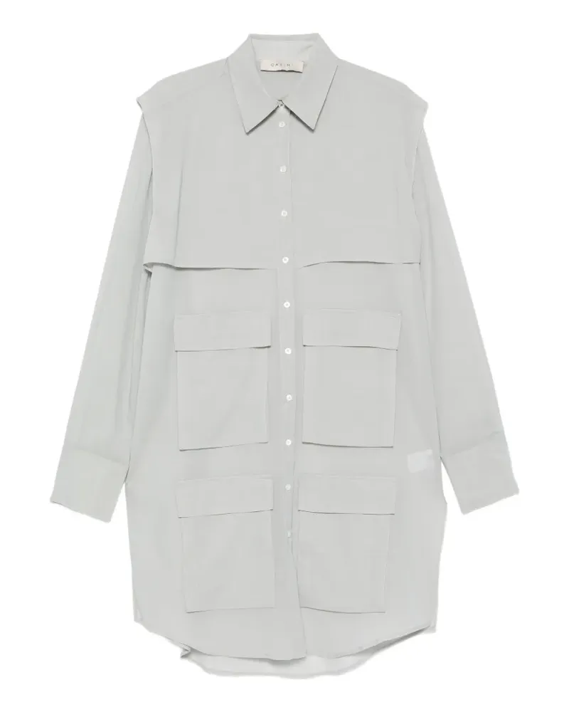 QASIMI pocket overshirt - Grau Grau