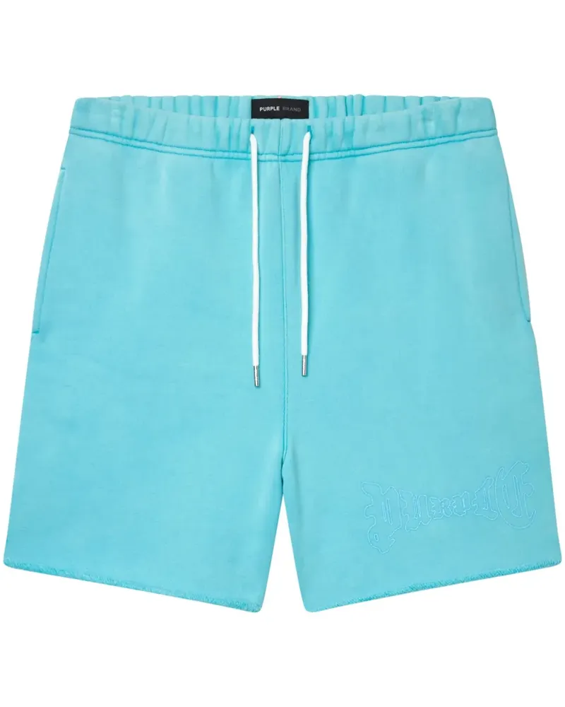 PURPLE BRAND Arched Gothic Wordmark Shorts - Grün Grün
