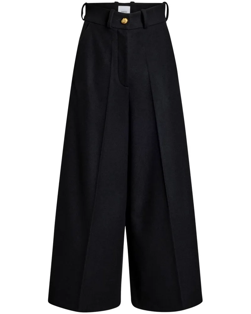 Patou Jeans mit weitem Bein - Schwarz Schwarz