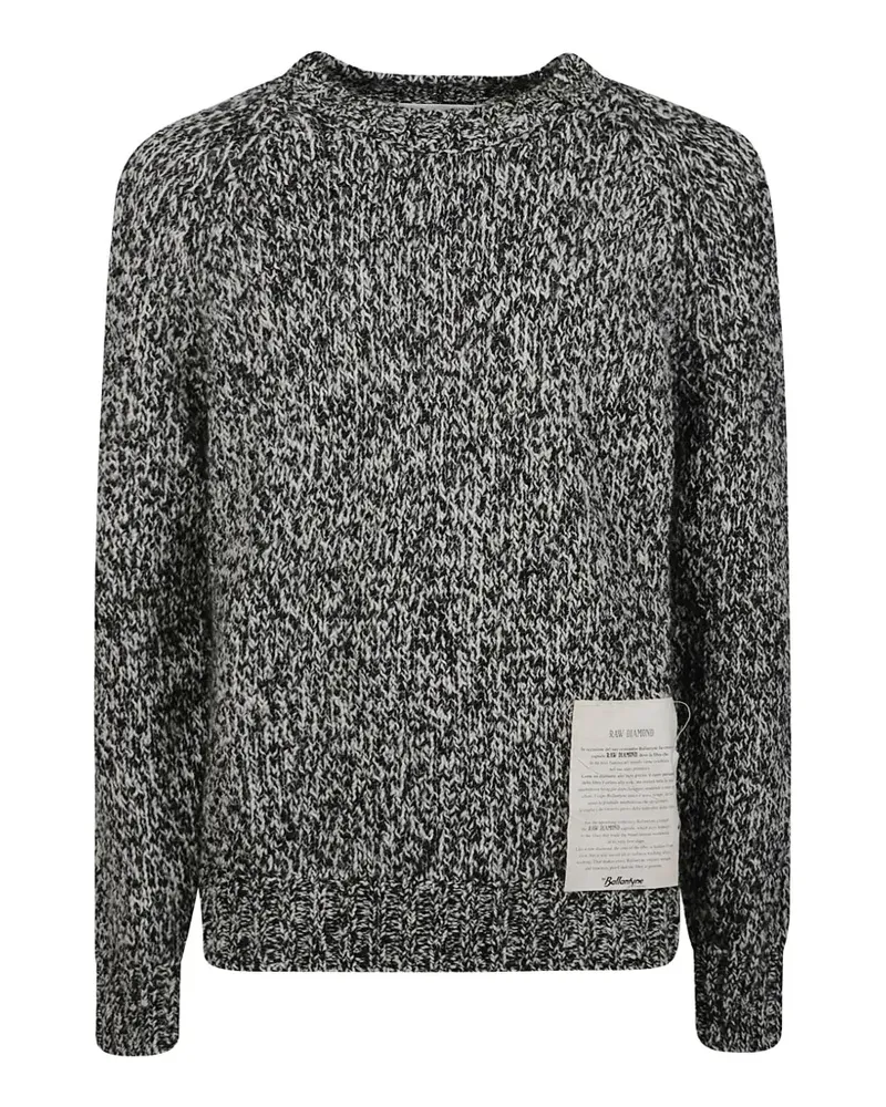 Ballantyne Raw Diamond Pullover mit Raglanärmeln - Schwarz Schwarz