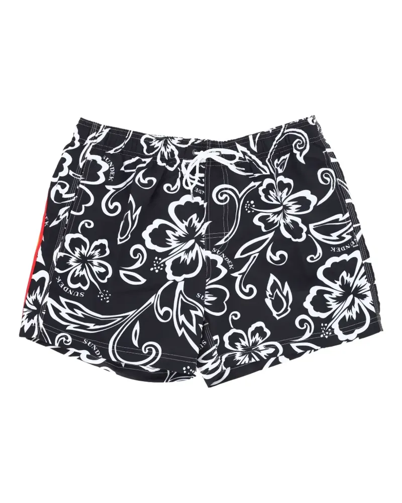 Sundek floral-print swim shorts - Blau Blau