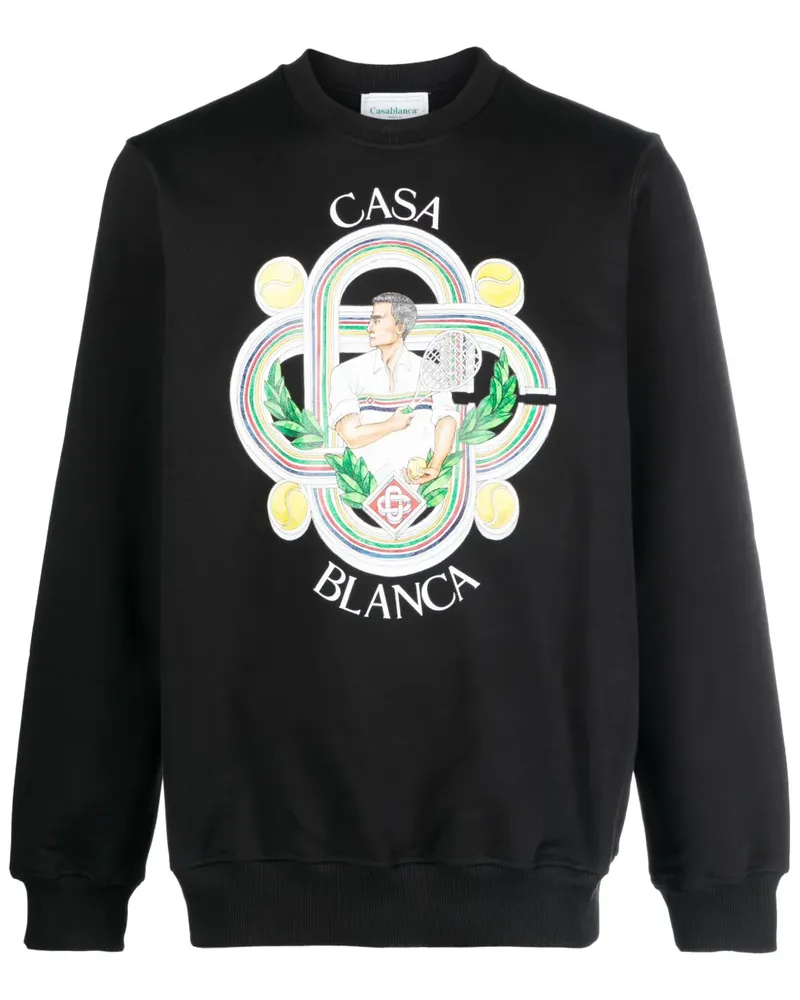 Casablanca Paris Le Joueur Sweatshirt - Schwarz Schwarz