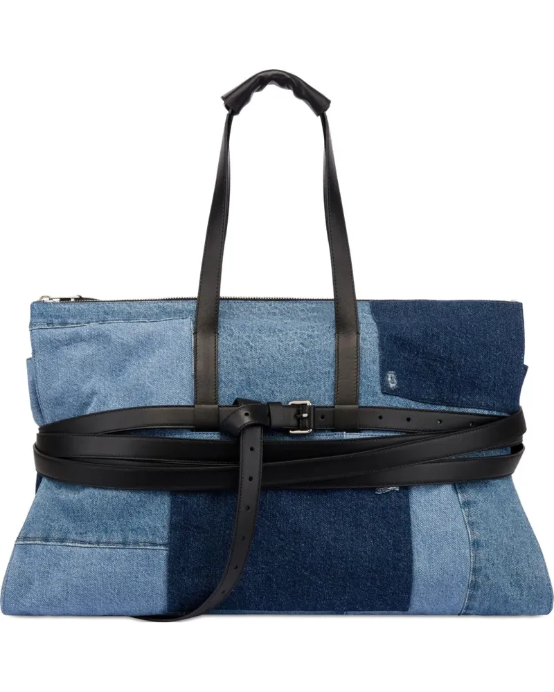 Moschino Handtasche mit Gürtel - Blau Blau