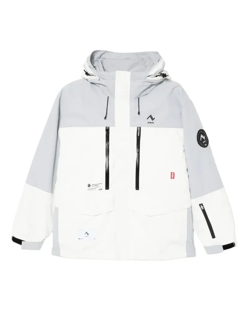 Izzue Jacke mit Logo-Stickerei - Weiß Weiß