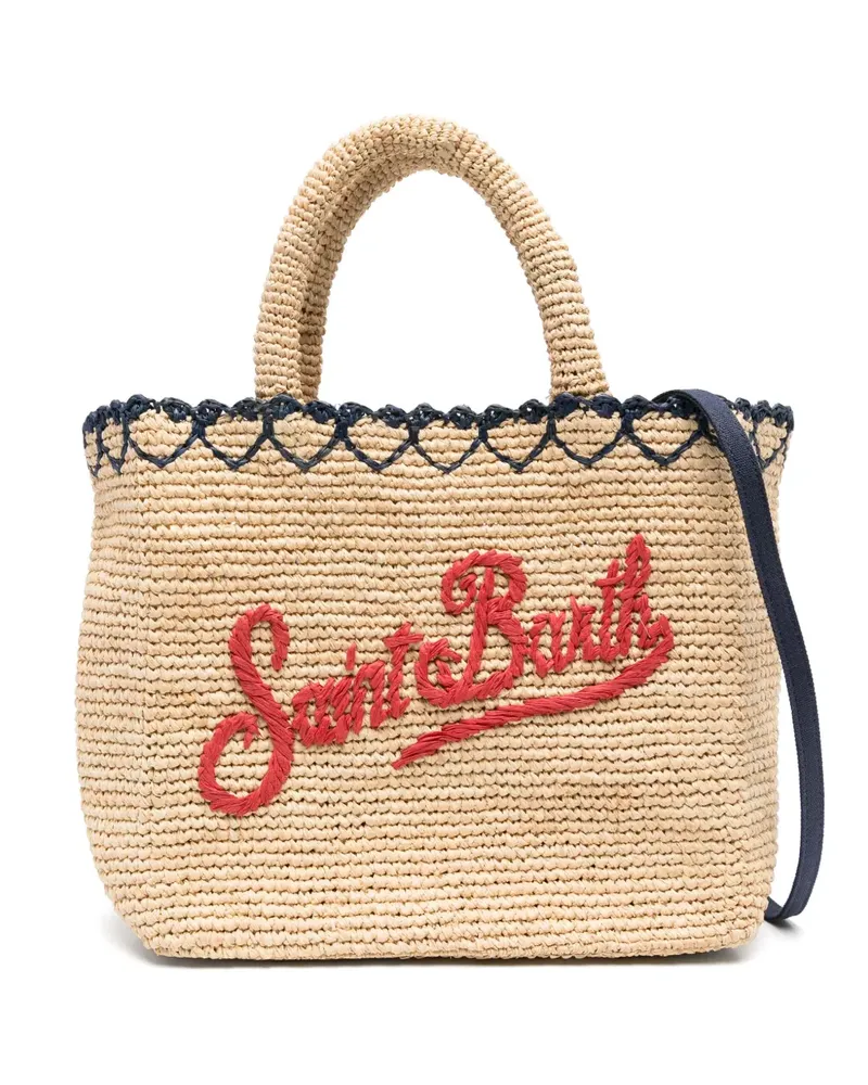 MC2 Saint Barth Shopper aus Bast - Nude Nude