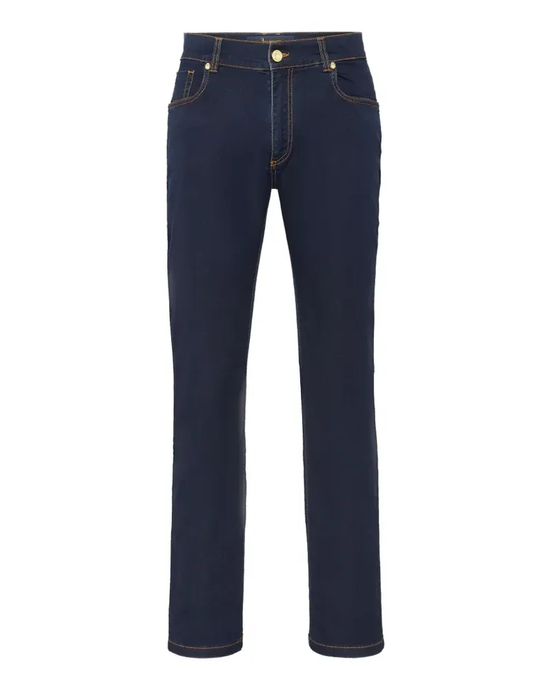 Billionaire Five-Pocket-Jeans mit Stickerei - Blau Blau