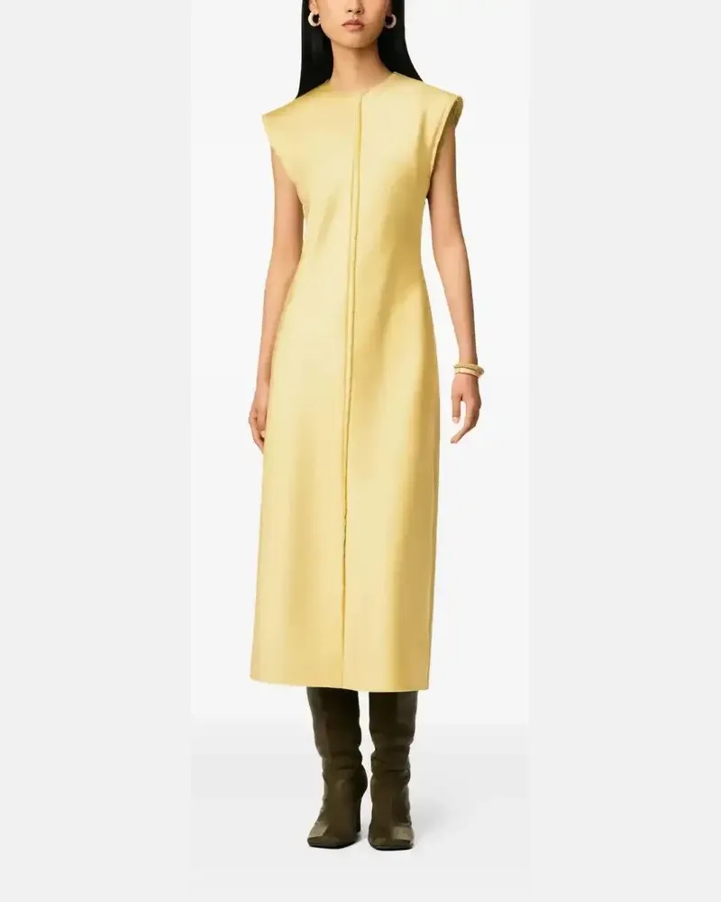 AMI Paris Ärmelloses Midikleid - Gelb Gelb