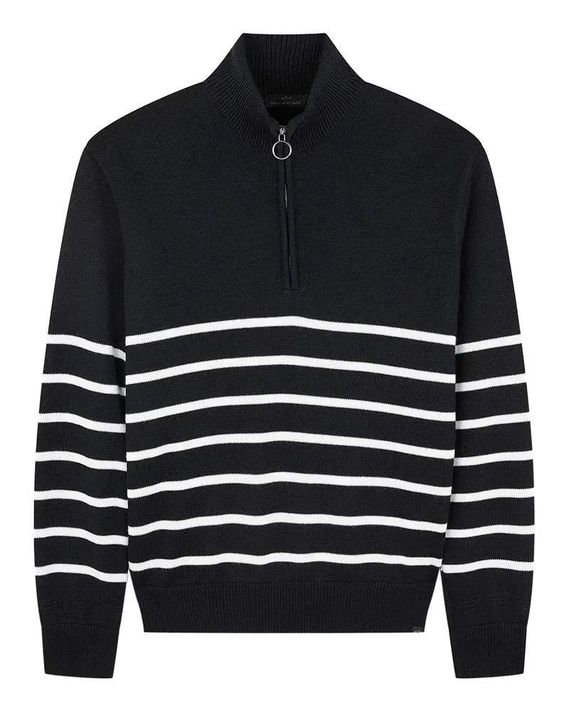 Paul & Shark half-zip striped sweater - Schwarz Schwarz