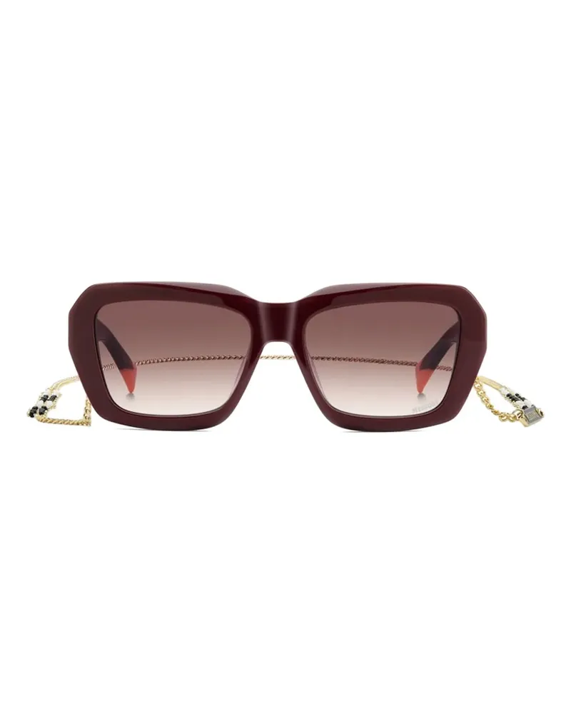 Missoni Sonnenbrille mit eckigem Gestell - Rot Rot
