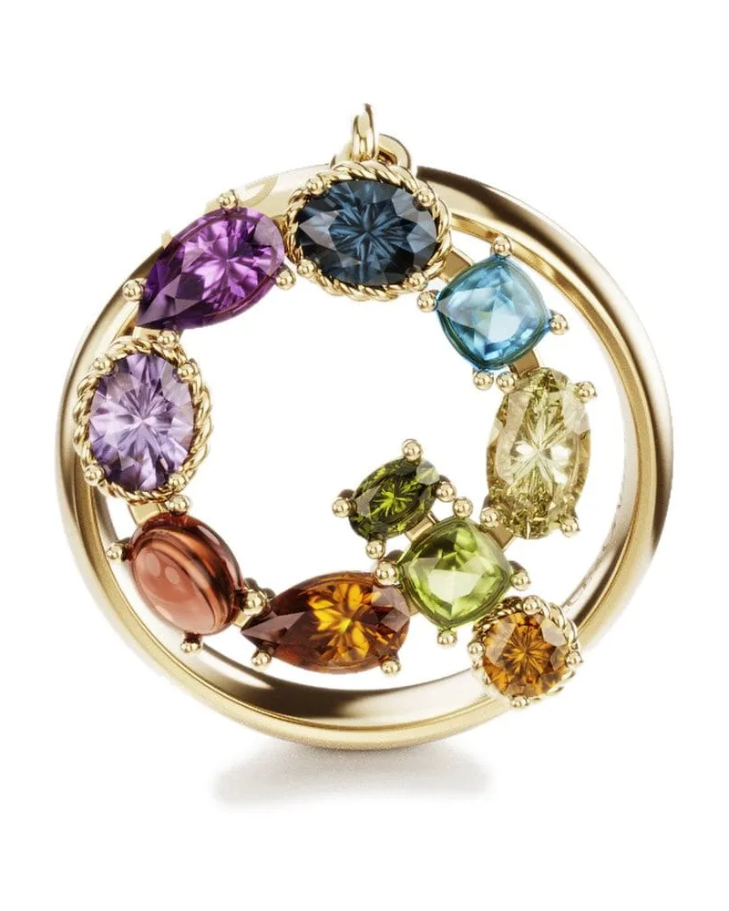 Dolce & Gabbana 18kt Rainbow Alphabet Q Gelbgoldring Gold