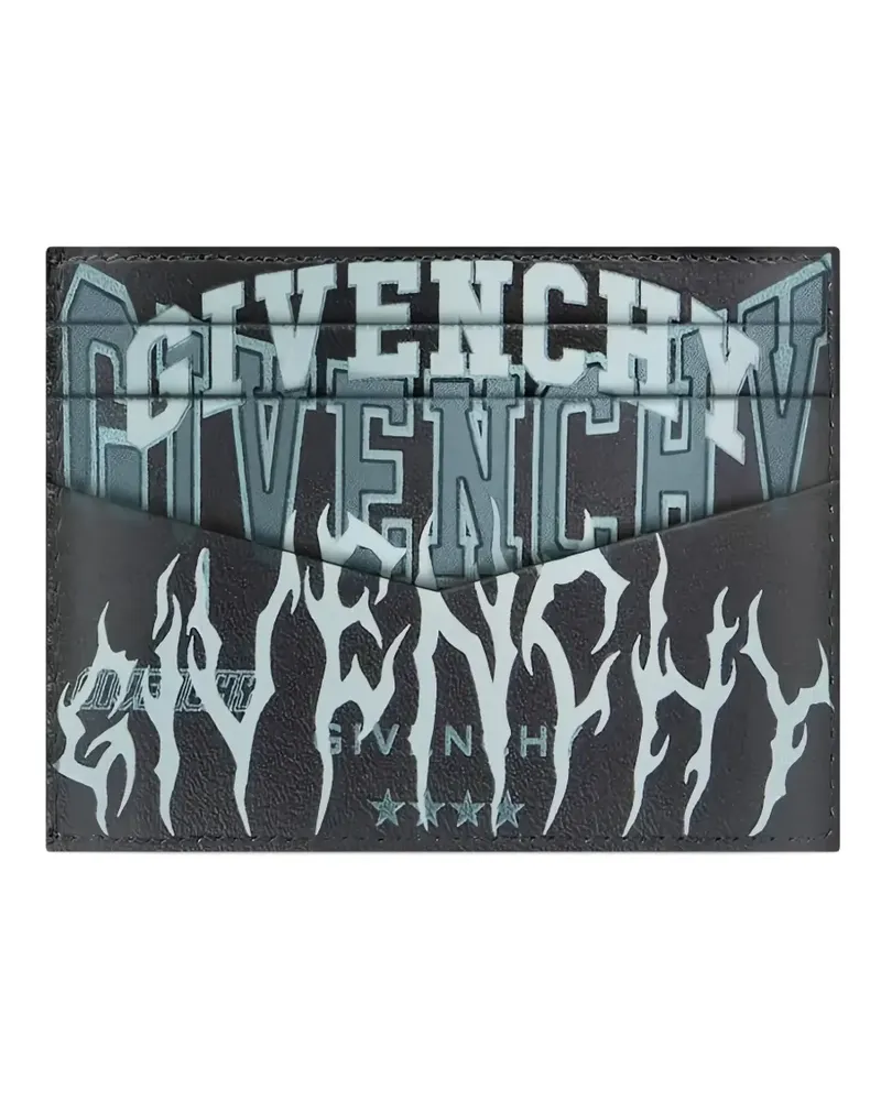 Givenchy Kartenetui mit Flammen-Print - Grau Grau