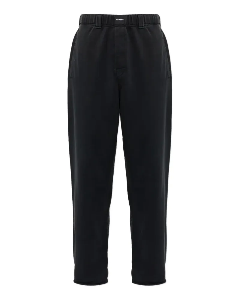 VETEMENTS elasticated-waist track pants - Schwarz Schwarz