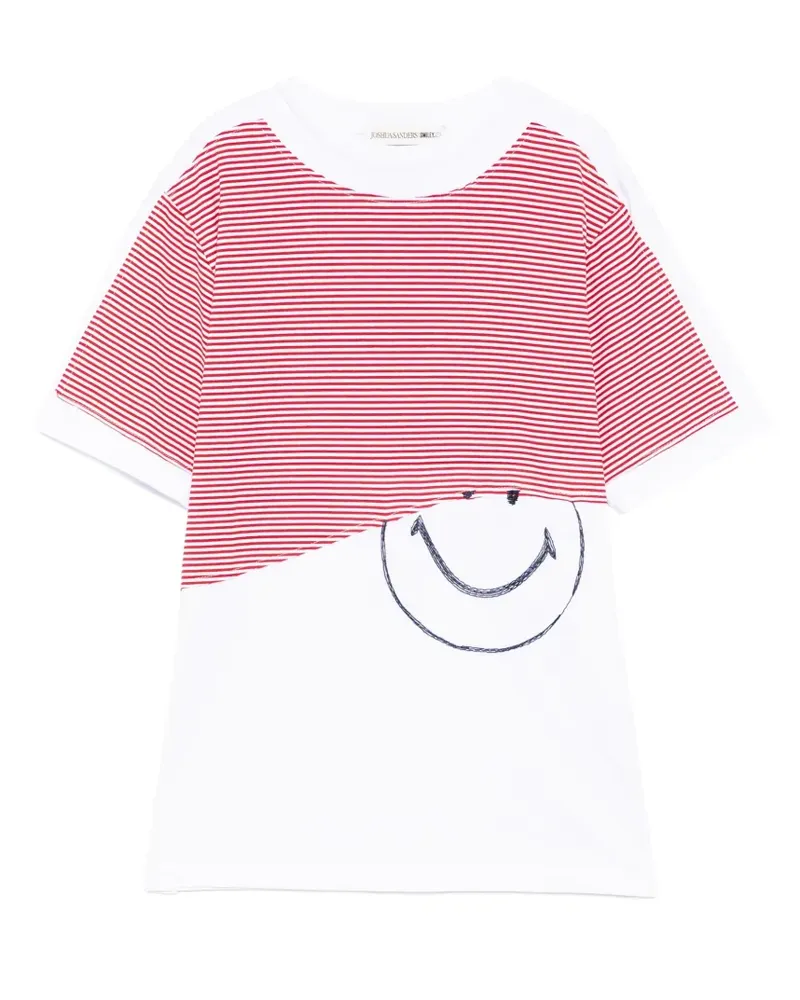 Joshua Sanders striped graphic T-shirt - Weiß Weiß