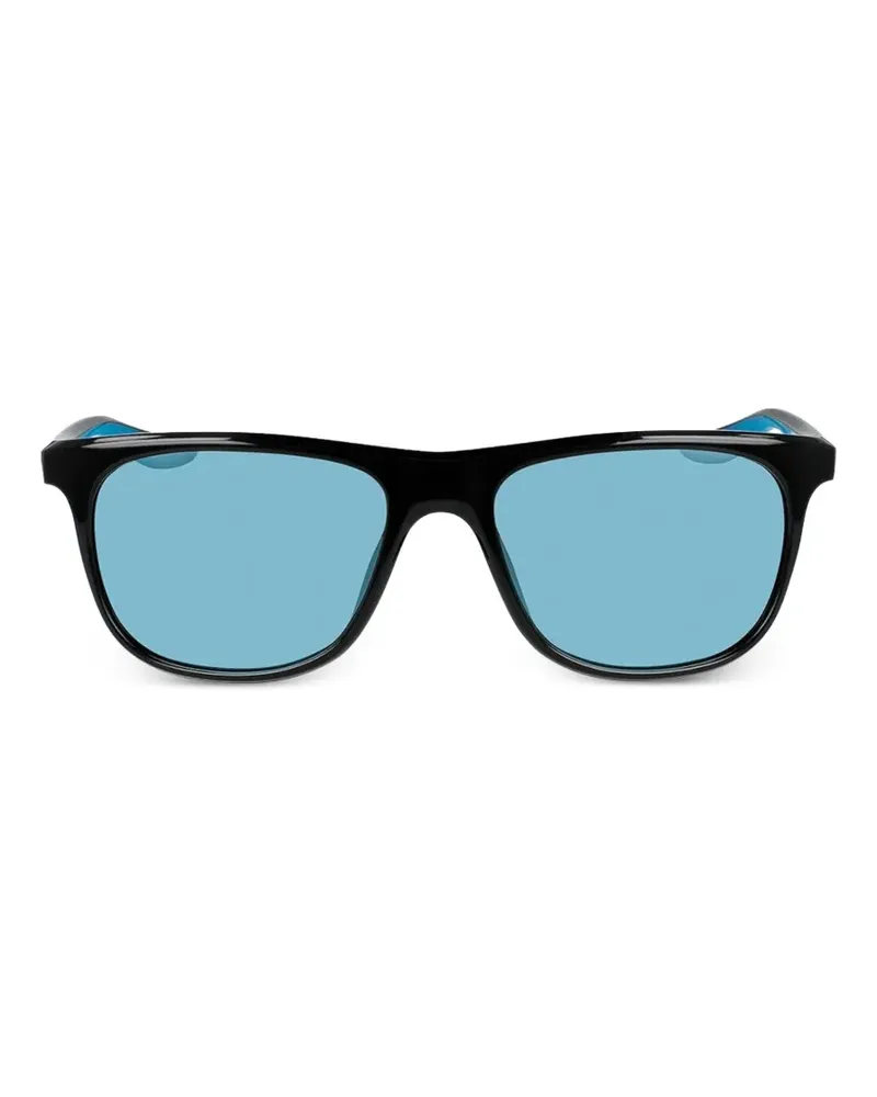 Nike Flo M Sonnenbrille mit Logo-Detail - Schwarz Schwarz