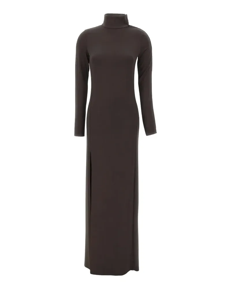 Courrèges Kleid mit Stehkragen - Braun Braun