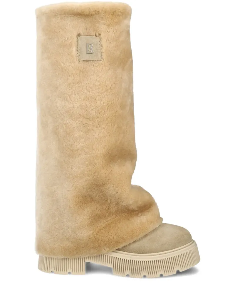 Bogner Stiefel mit Shearling-Detail - Nude Nude