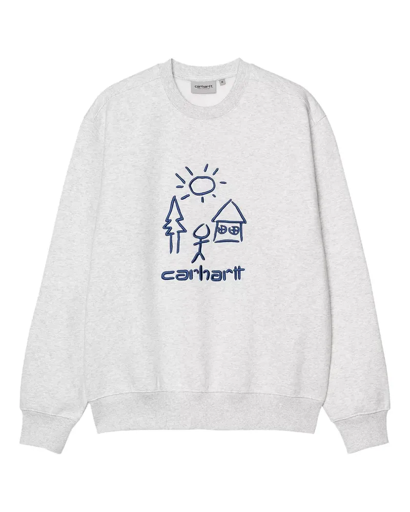 Carhartt WIP Sweatshirt mit grafischem Print - Grau Grau