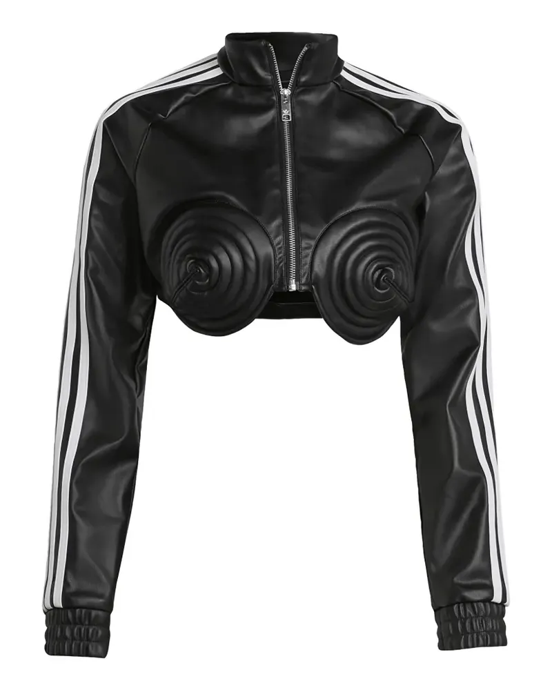 adidas sx Jeremy Scott cropped jacket - Schwarz Schwarz