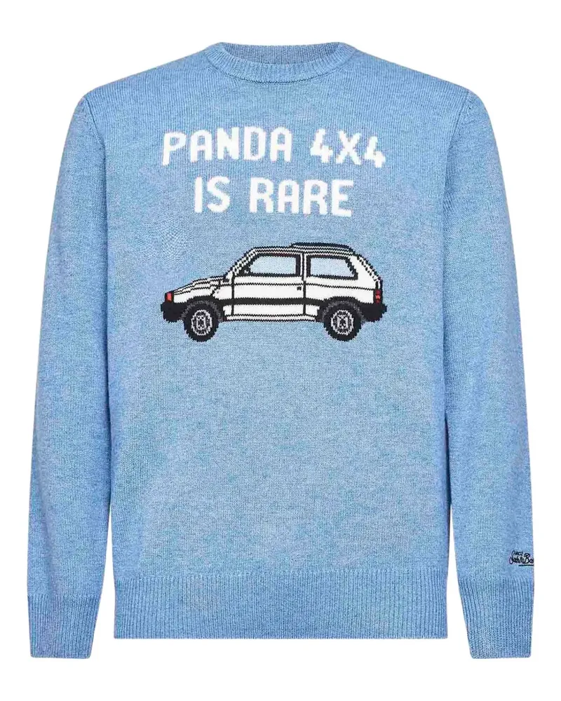 MC2 Saint Barth Pullover mit Auto-Motiv - Blau Blau