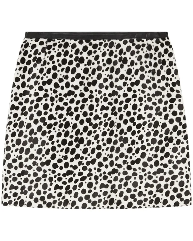 Versace Minirock mit Dalmatiner-Print - Weiß Weiß