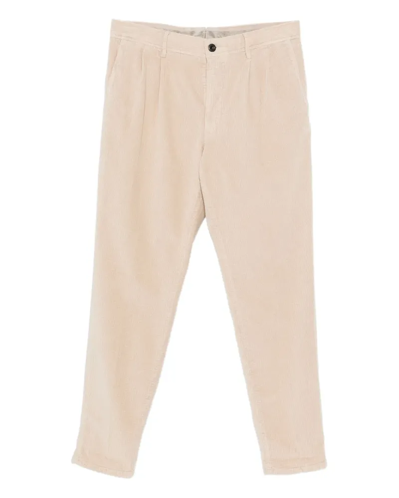 Incotex Cordhose mit Falten - Nude Nude