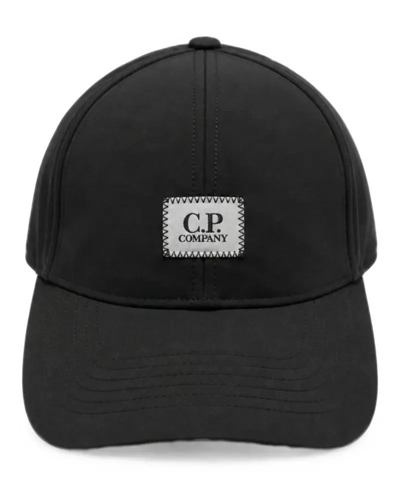 C.P. Company Baseballkappe mit Logo-Patch - Schwarz Schwarz