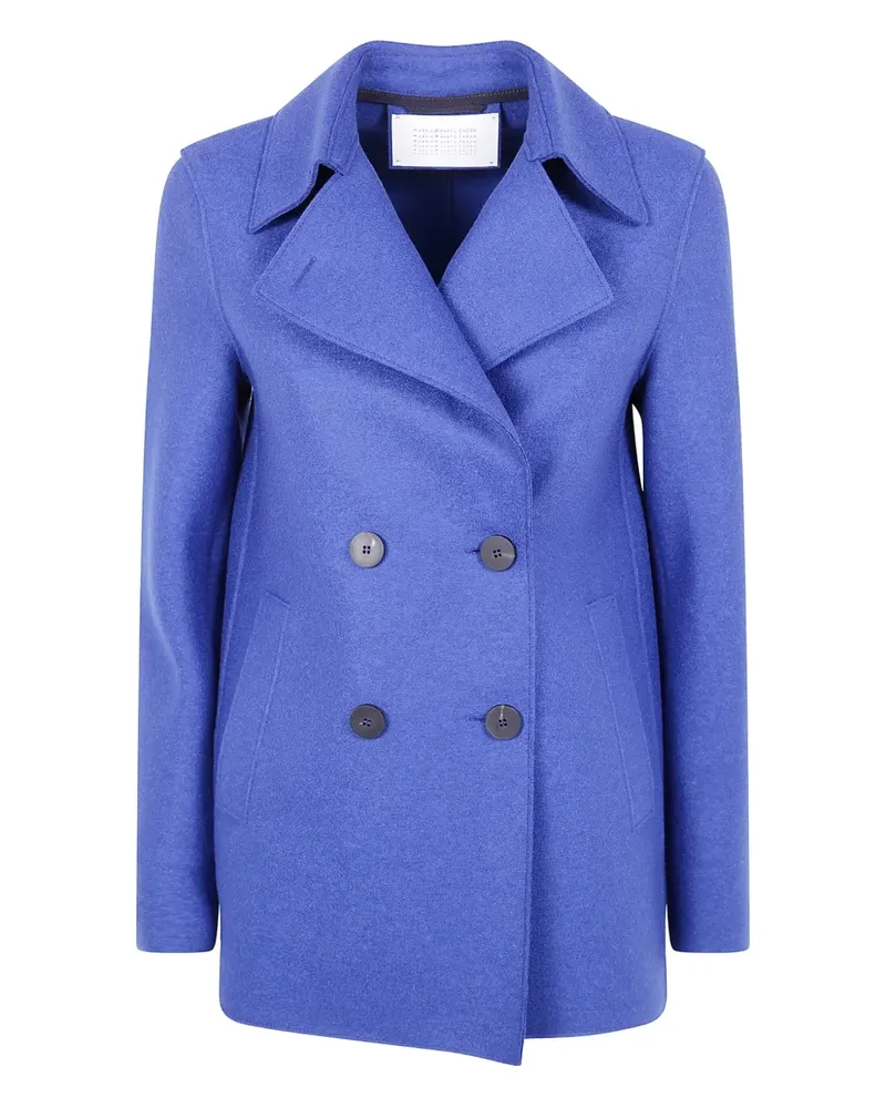 Harris Wharf London Doppelreihiger Mantel - Blau Blau