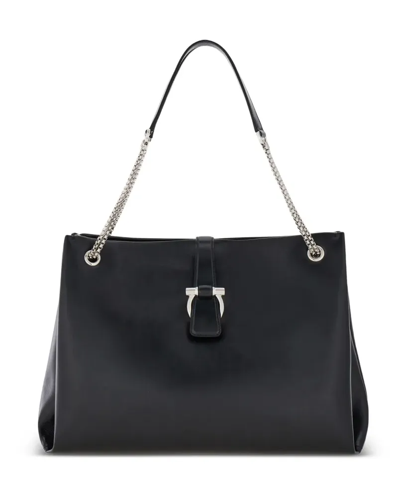 Ferragamo Hardware Chain Tote Bag - Schwarz Schwarz