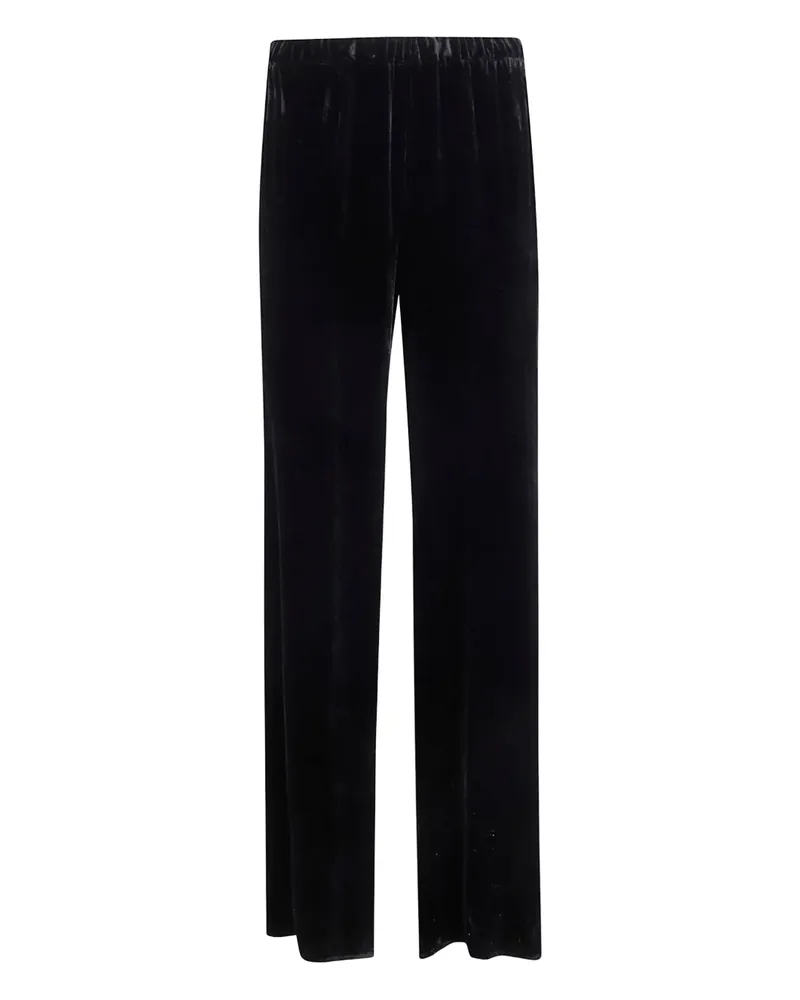 Antonelli Firenze velvet-effect trousers - Schwarz Schwarz