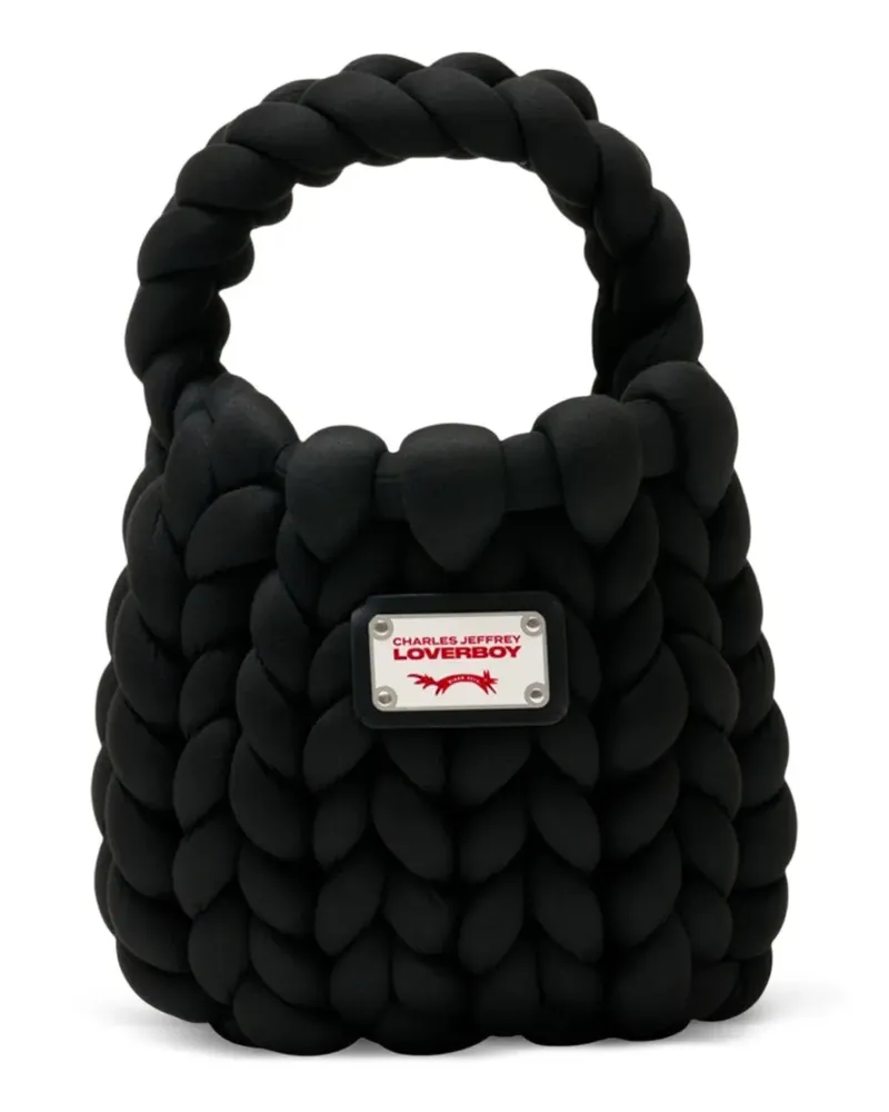 Charles Jeffrey Loverboy Mini Marshmallow Tote Bag - Schwarz Schwarz