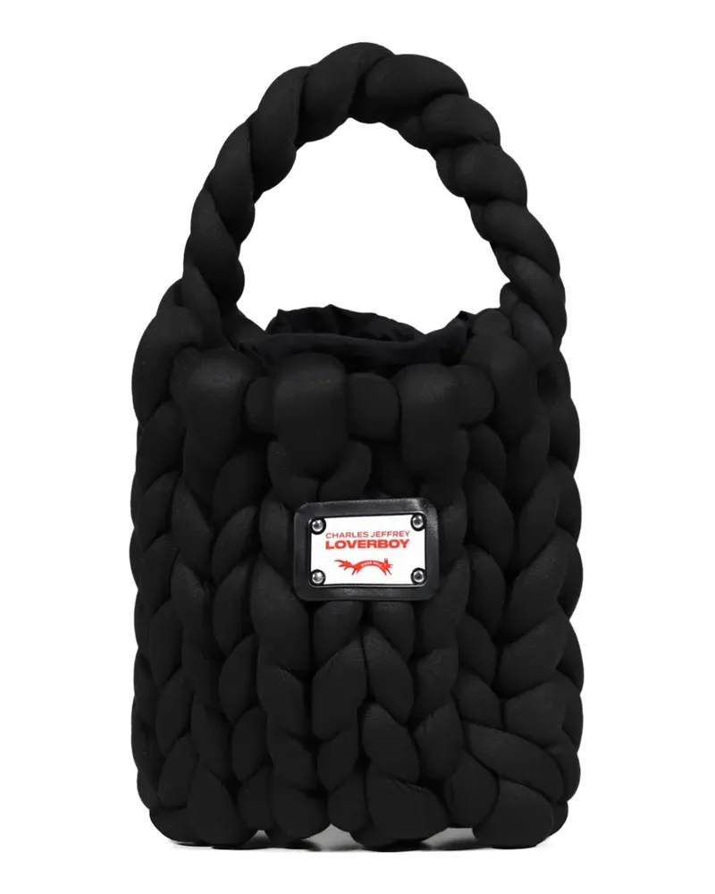 Charles Jeffrey Loverboy Mini Marshmallow Tote Bag - Schwarz Schwarz