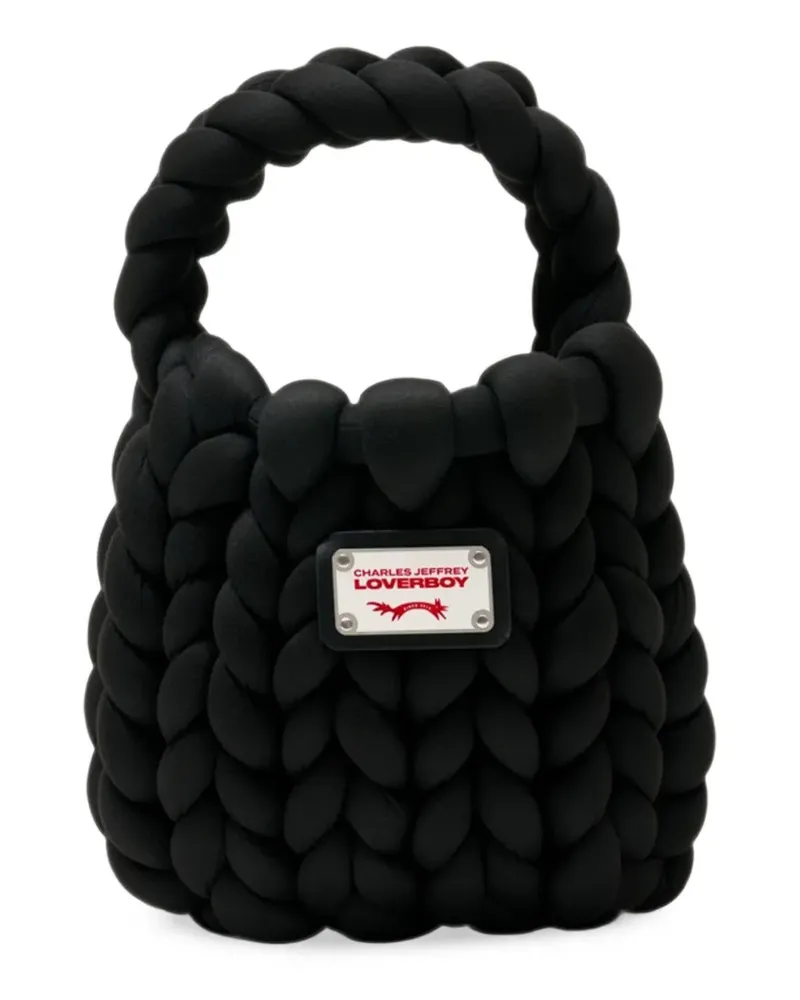 Charles Jeffrey Loverboy Mini Marshmallow Tote Bag - Schwarz Schwarz