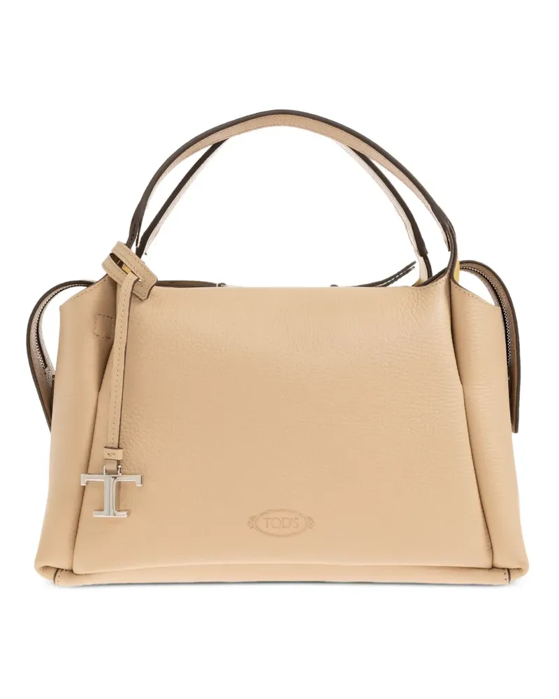 TOD'S calf leather tote bag - Nude Nude