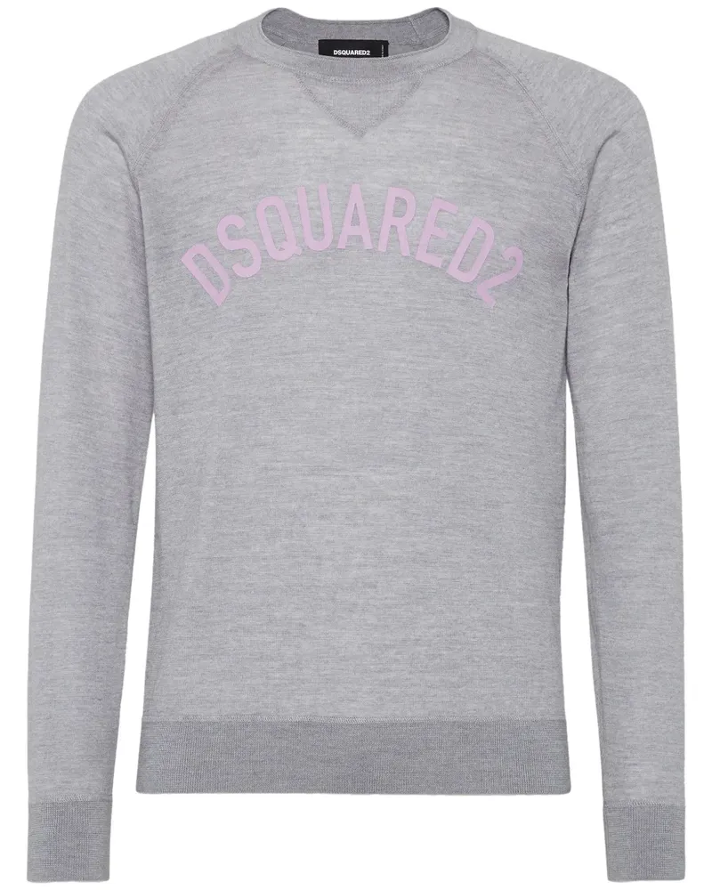 Dsquared2 Pullover mit Logo-Print - Grau Grau