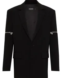 Dsquared2 Einreihiger Icon Blazer Schwarz