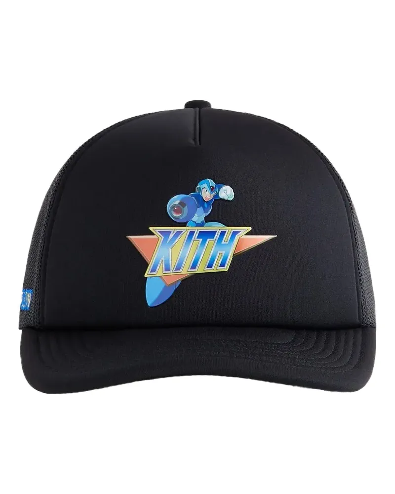 KITH x Capcom mega-man trucker cap hat - Schwarz Schwarz