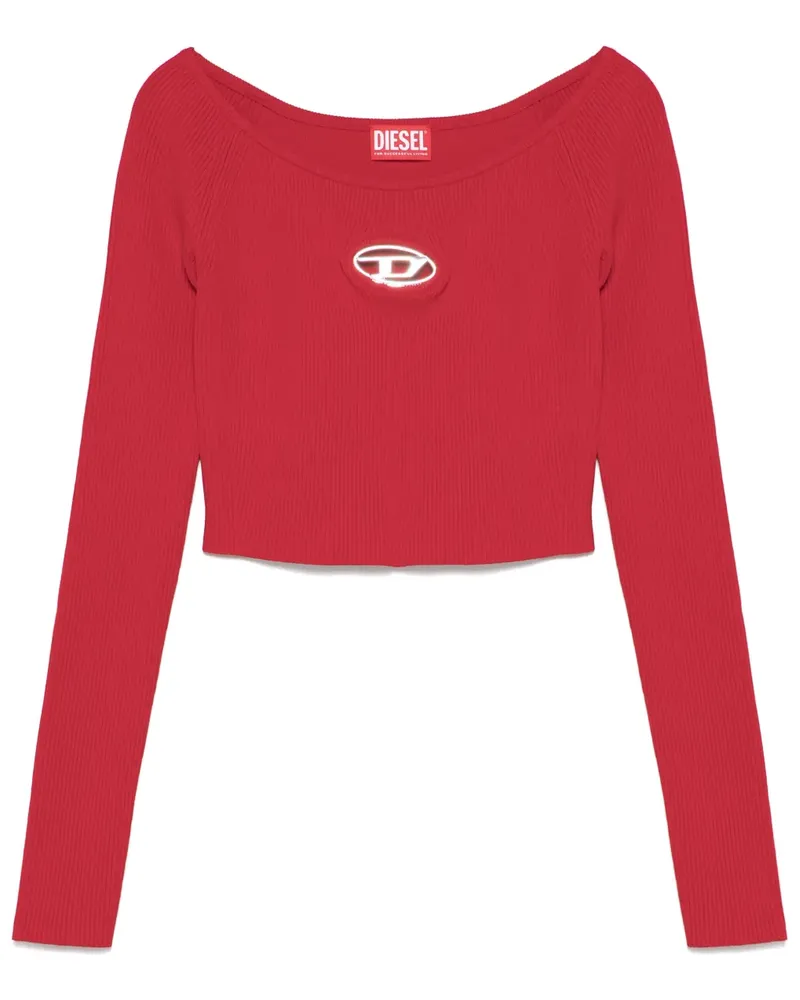 Diesel M-Vera-Ls T-Shirt - Rot Rot
