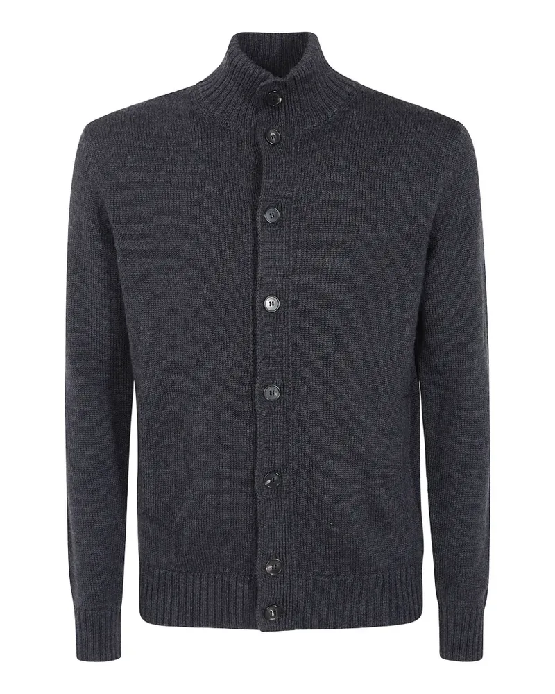 Zanone Geknöpfter Cardigan mit Stehkragen - Grau Grau