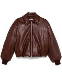 Acne Studios Beschichtete Bomberjacke Rot