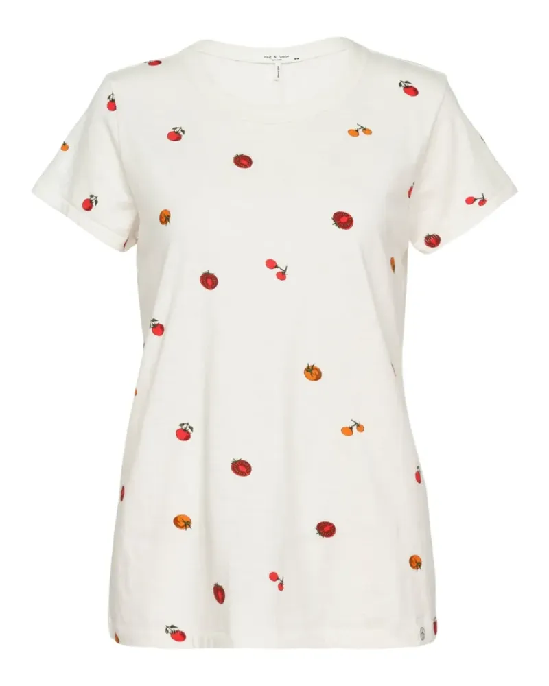 Rag & Bone T-Shirt mit Tomaten-Print - Nude Nude
