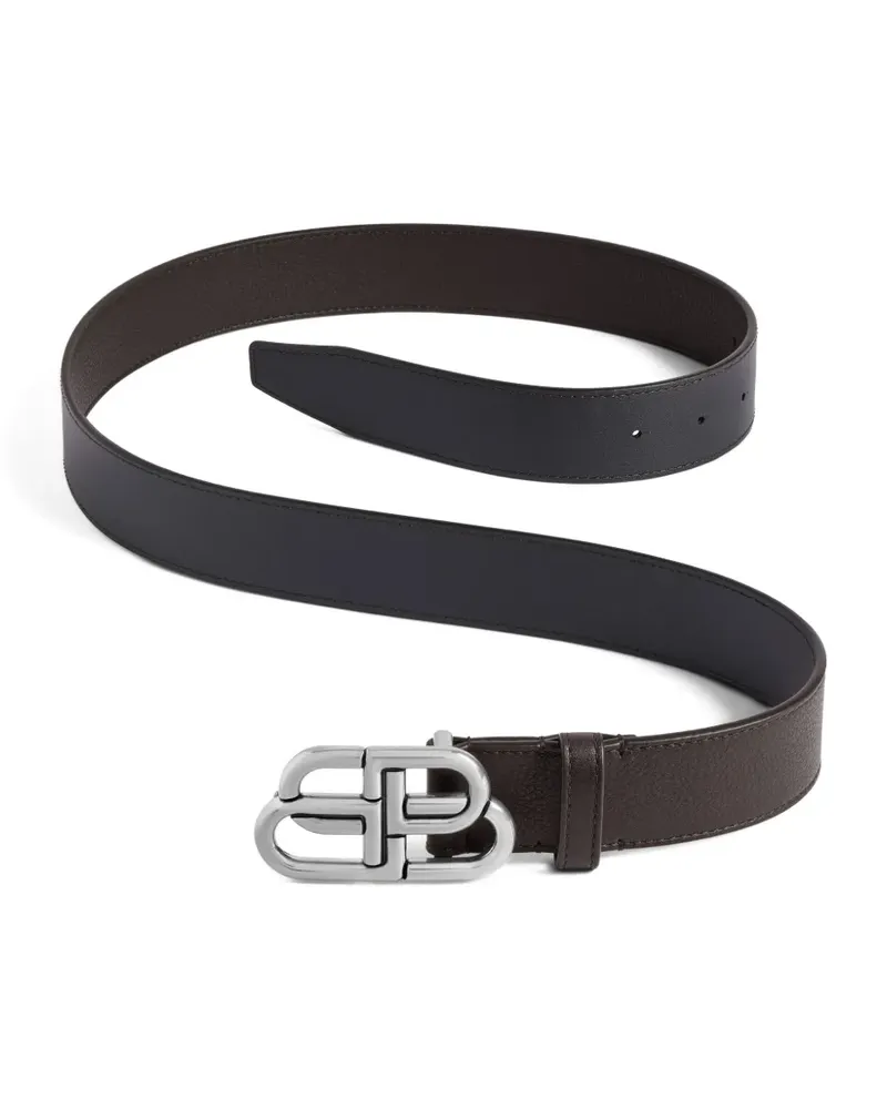 Balenciaga BB-buckle belt - Braun Braun