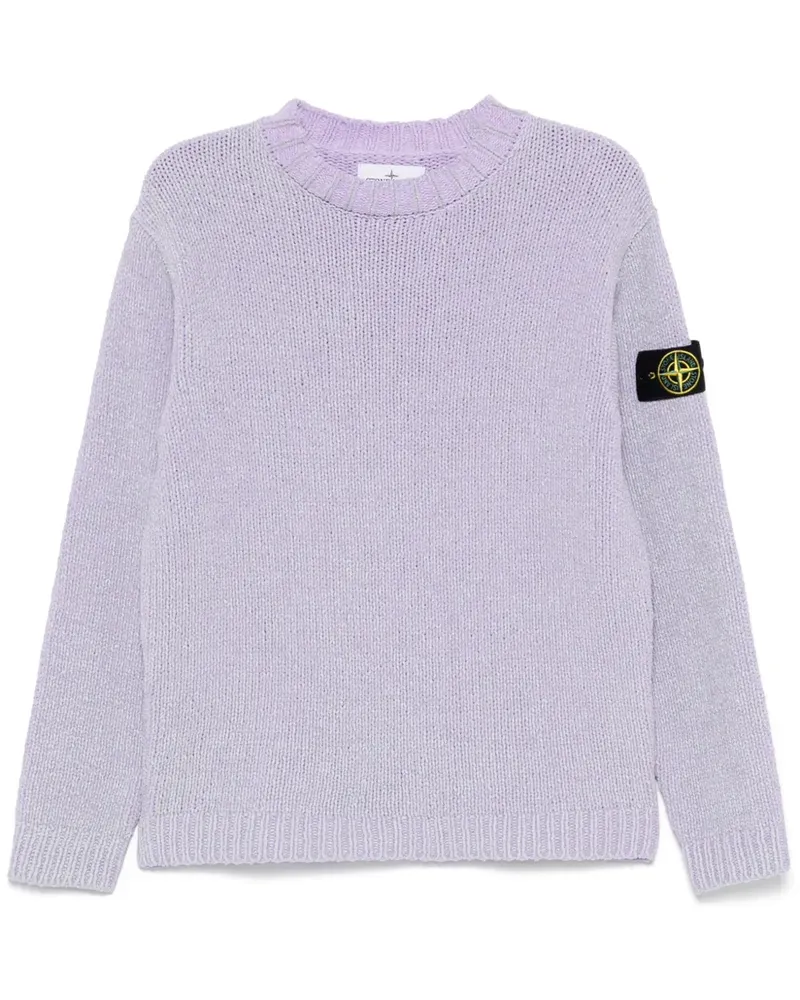 Stone Island Pullover mit gemaltem Effekt - Violett Violett