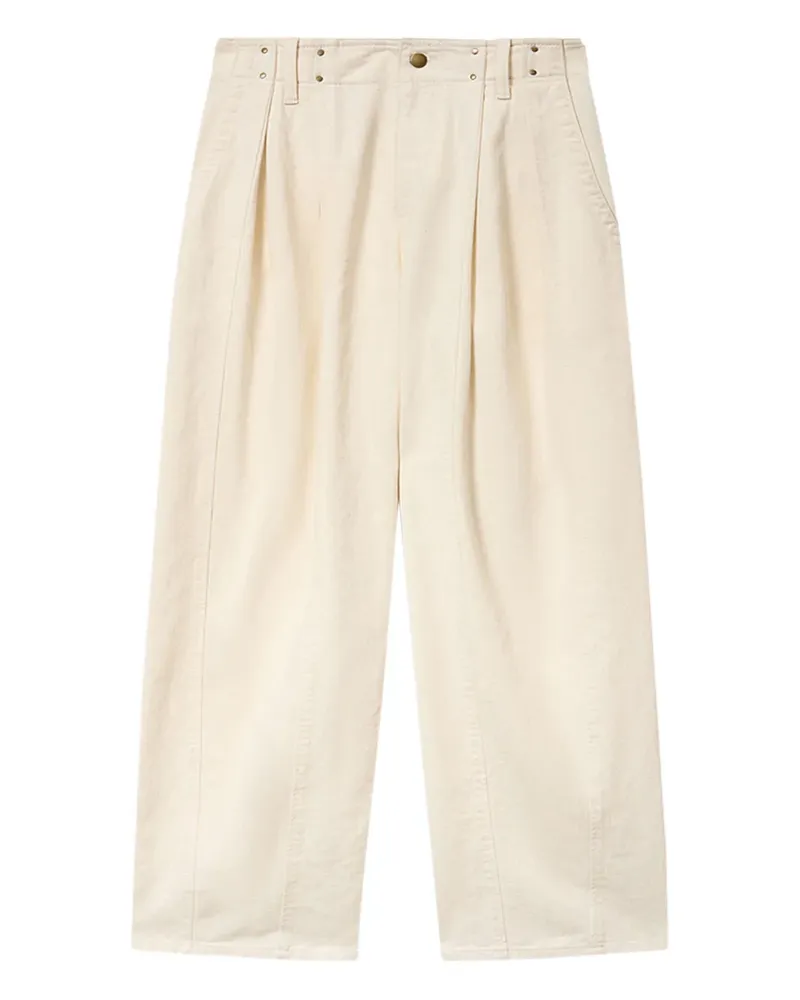 Isabel Marant x Ireme gerade Hose mit Nahtdetail - Nude Nude