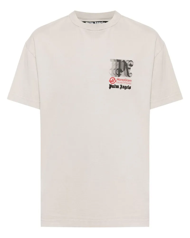 Palm Angels x Haas Racing Club T-Shirt - Grau Grau