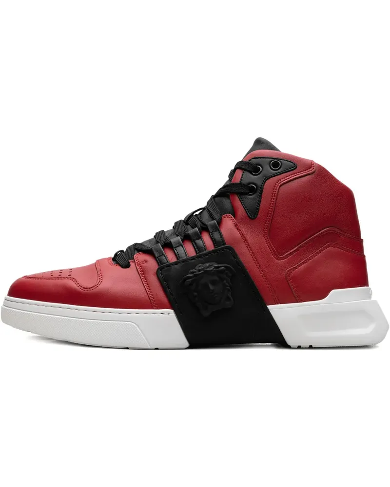 Versace Medusa Strap "Red/Black/White" High-Top-Sneakers - Rot Rot