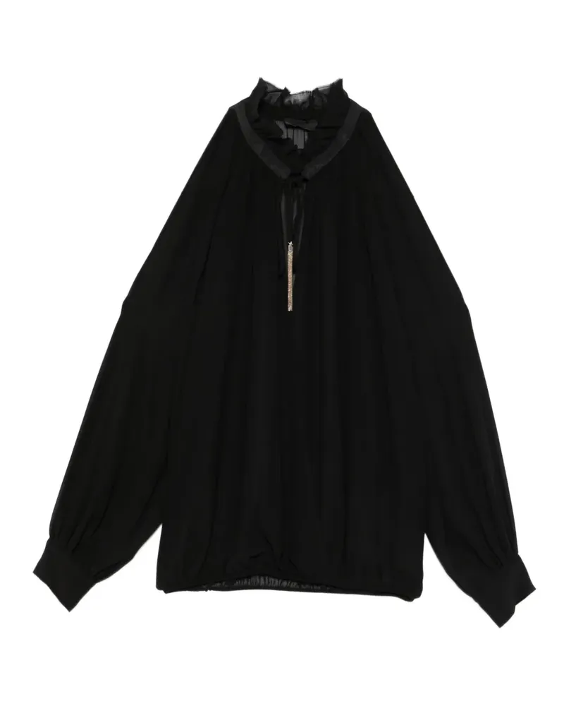 Liu Jo Bluse mit Quasten - Schwarz Schwarz